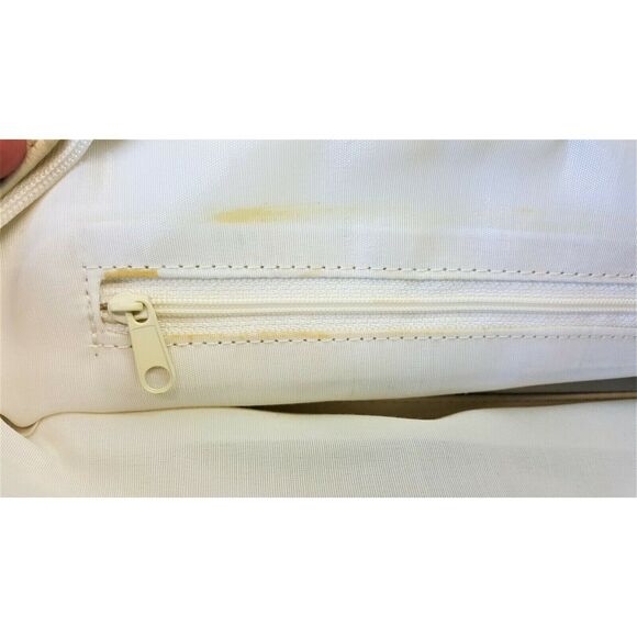 CL America Bone Color Faux Leather Shoulder Strap Handbag w/ Wallet / Billfold - Picture 10 of 12